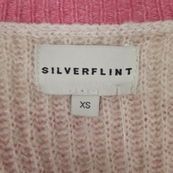 NWT Silverflint Stripe Alpaca Blend Sweater Size XS - Picture 6 of 10